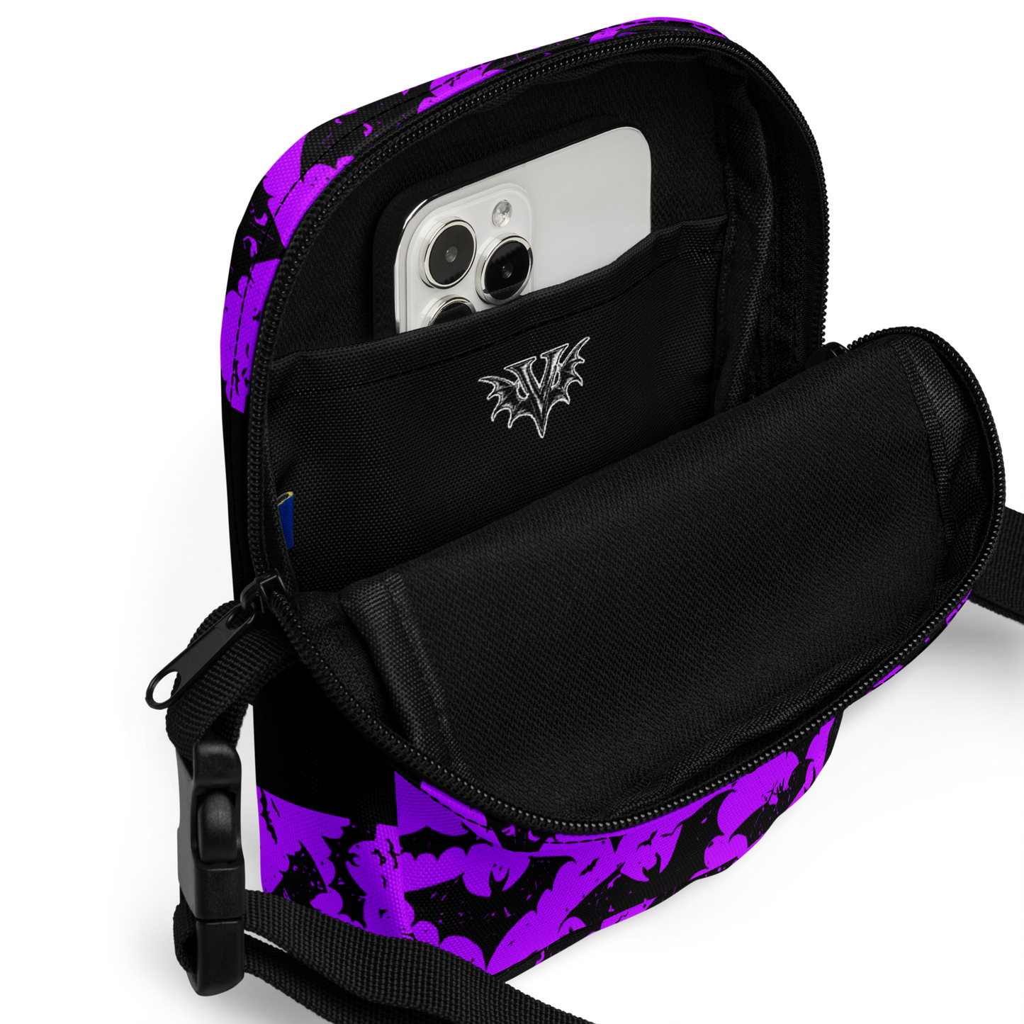 Amethyst Purple Gothic Utility Bag – Functional with Dark Flair