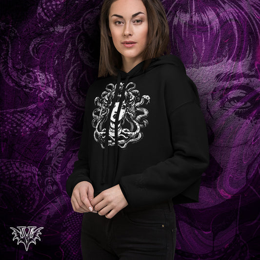 Medusa Crop Hoodie