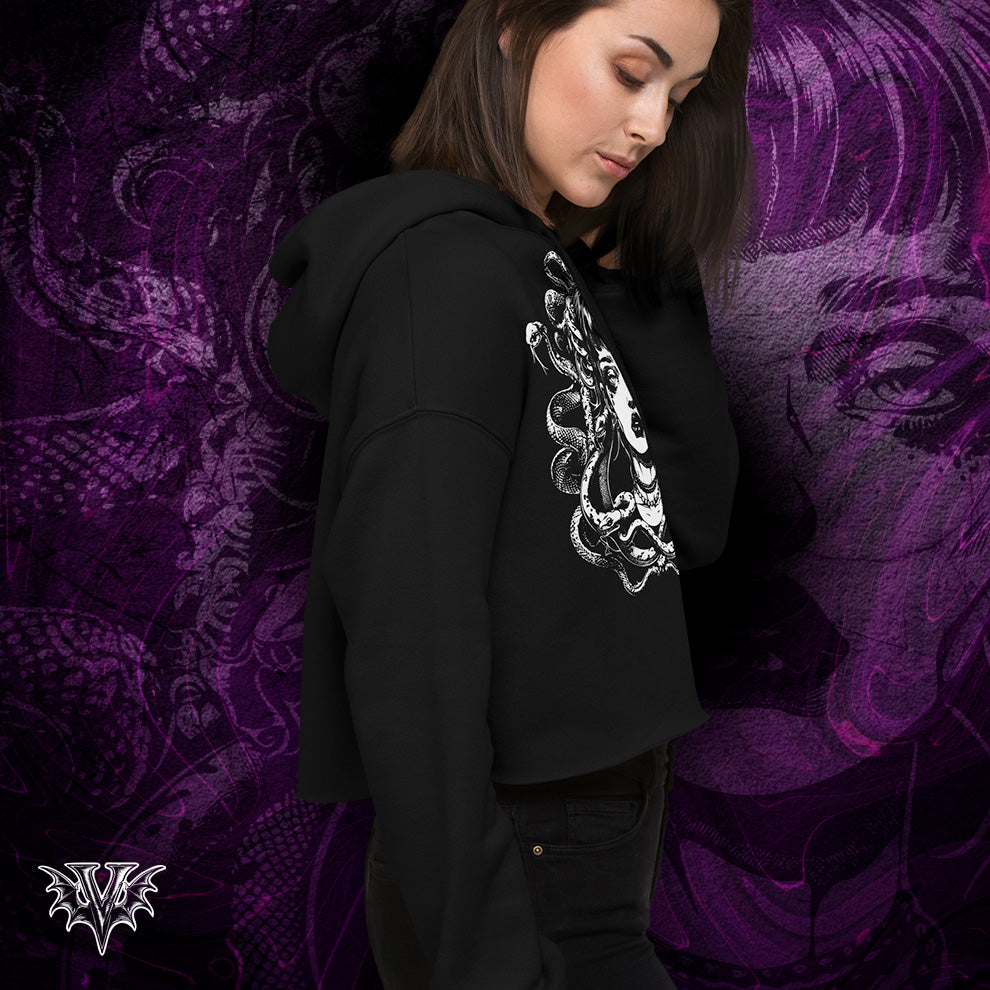 Medusa Crop Hoodie